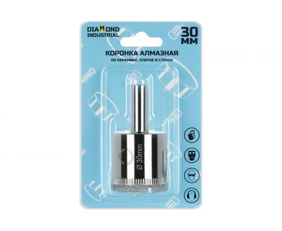 Коронка алмазная по керамике, плитке и стеклу 30 мм Diamond Industrial DIDCBC030 