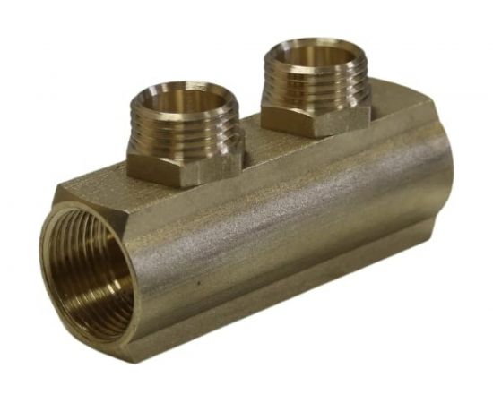 Коллектор ДТРД ВР 3/4 на 2 выхода НР 1/2 межосевое 35 мм 6104 410318 