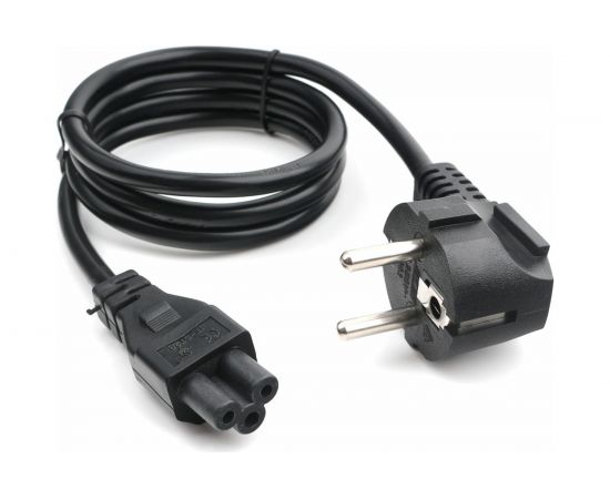 Кабель питания для ноутбуков Cablexpert 1м, Schuko- C5, 10А, пакет PC-186-ML12-1M 