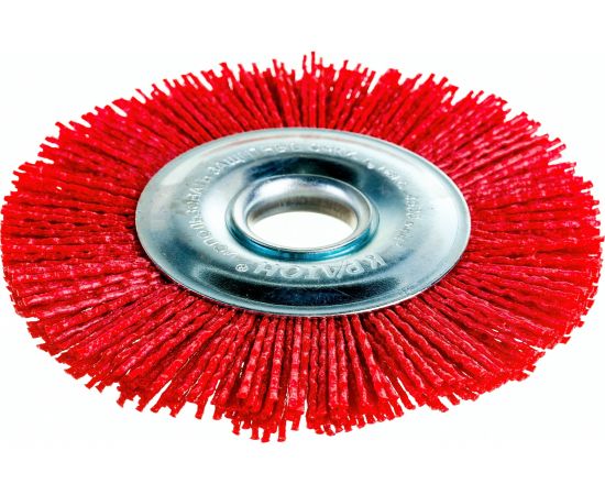 Щетка дисковая для УШМ (125x22.2 мм; проволока нейлон с абразивом) Кратон 1 11 02 021 