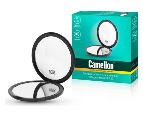 Складное зеркало Camelion двойное, черный M148-SL 1х/10xCamelion 13000 