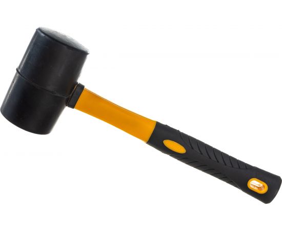 Резиновая киянка Ultima 680г, черная резина, фибергласовая рукоятка 121029 