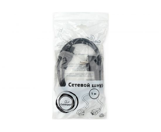 Кабель питания для ноутбуков Cablexpert 1м, Schuko- C5, 10А, пакет PC-186-ML12-1M – изображение 2