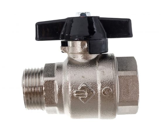 Кран шаровой полнопроходной (3/4""; мама-папа) для трубопровода Зубр 4-51324-C-3/4 – изображение 2