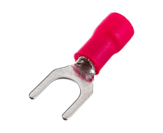 Вилочный наконечник REXANT, изолированный, 5.3 мм, 0.5-1.5 кв.мм, красный 08-0113 – изображение 2