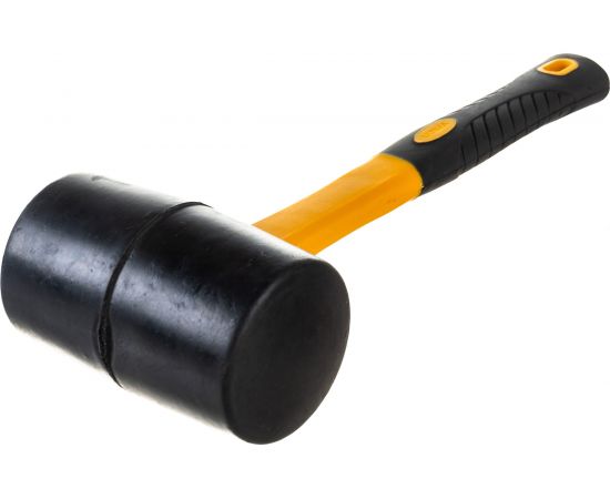 Резиновая киянка Ultima 680г, черная резина, фибергласовая рукоятка 121029 – изображение 2