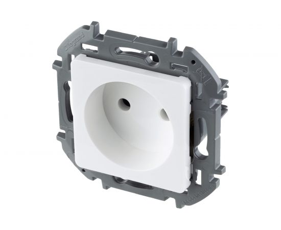 Розетка Legrand 2К - 16 А - 250 В - INSPIRIA - белый 673710 – изображение 2