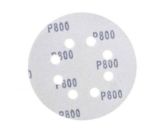 Круг шлифовальный перфорированный, 8 отверстий, 125 мм, P800, 5 шт Росомаха 438800 – изображение 2
