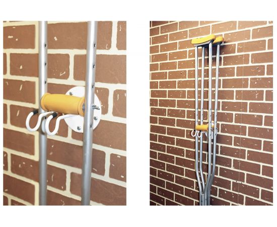 Крючок для трости и костылей Lucky Guy цвет белый муар, 1 шт 670 01 Т4-01 Б – изображение 3