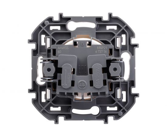 Розетка Legrand 2К - 16 А - 250 В - INSPIRIA - белый 673710 – изображение 3