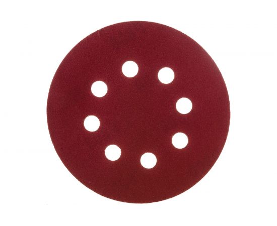 Круг шлифовальный перфорированный, 8 отверстий, 125 мм, P800, 5 шт Росомаха 438800 – изображение 3