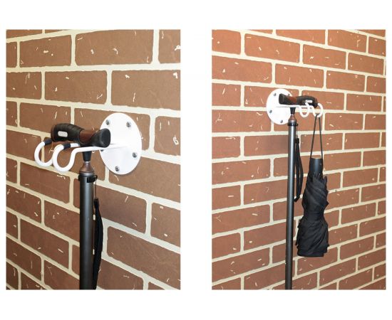 Крючок для трости и костылей Lucky Guy цвет белый муар, 1 шт 670 01 Т4-01 Б – изображение 4