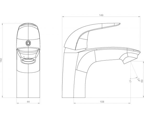 Смеситель для умывальника RedBlu by Damixa Palace Bit 310210000 – изображение 5