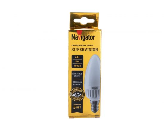 Лампа Navigator NLL-C37-6-230-4K-E14-FR-SV 80546 – изображение 5