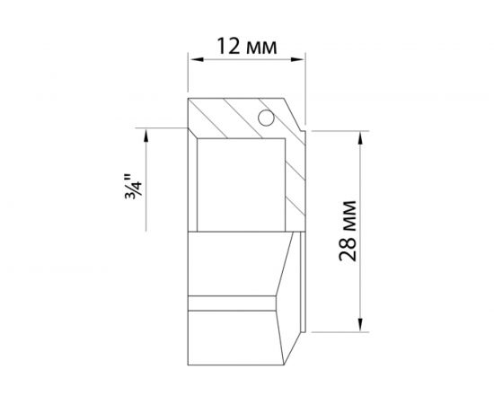 Заглушка VRT 3/4"", внутренняя, с контрольным отверстием, никель 1910-000020 503074 – изображение 8