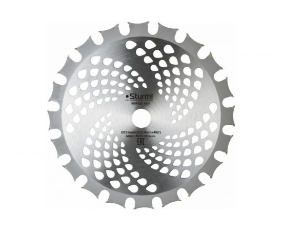 Фреза универсальная (255х25.4 мм; 40Т с твердосплавными двусторонними напайками) для бензотриммера Sturm BT8952D-1005 