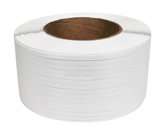 Лента Кордленд ПП, 12x0,5 мм x 3 км, 120 кгс, белый, М/ПА PP-00656 