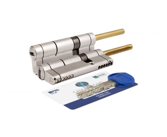 Цилиндровый механизм под вертушку (дл. шток) MOTTURA CP4P313101C5 62мм/26+10+26, мат.никель 37461 