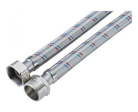 Подводка для воды СТМ сталь, 1/2 г/ш., 80 cм CWFBM080 