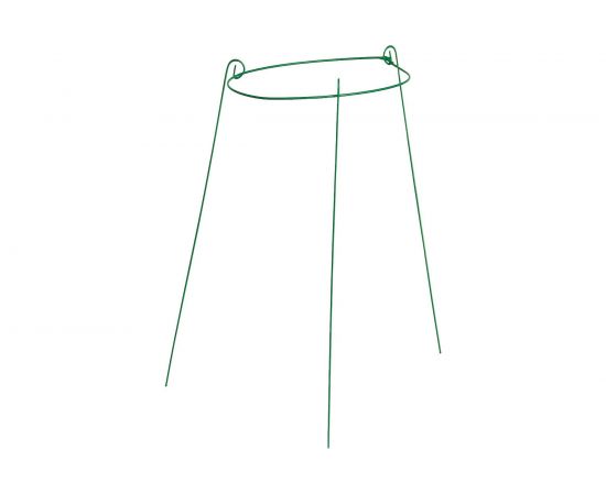 Кустодержатель Greengo Троеножка 30х60 см, ножка 0.3 см, металл, зеленый 3251021 