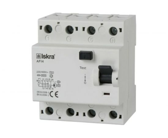 Устройство защитного отключения Iskra AFI4-63/0.3 УТ-00019666 