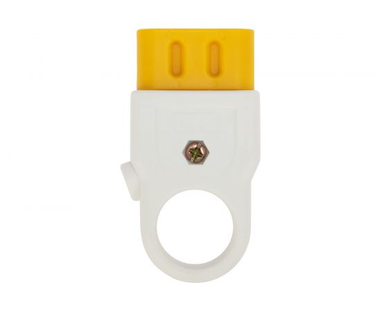 Разборная плоская розетка REXANT без заземления 10А белая 11-8526 