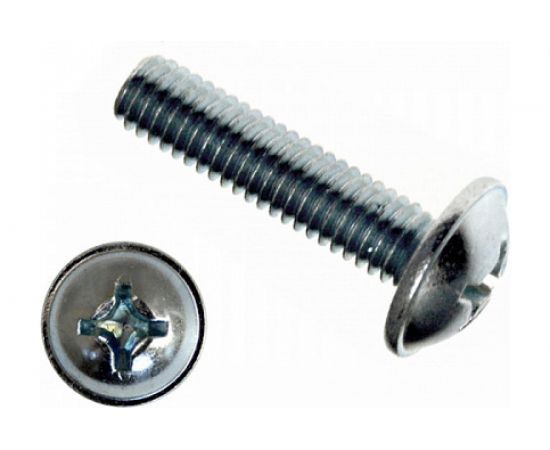 Винт с прессшайбой КРЕП-КОМП шлиц KOMBI DIN967 6х25 30шт вм625мф 