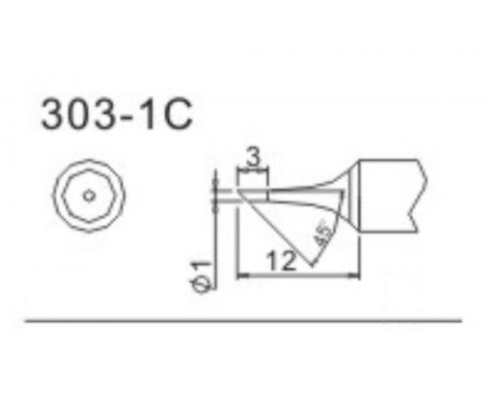Насадка паяльная QUICK 303-1C – изображение 2