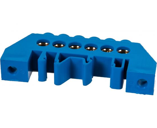 Нулевая шина в комбинированном DIN изоляторе IEK тип Стойка, ШНИ-8x12-6-КС-С, ИЭК YNN10-812-6DP-K07 – изображение 2