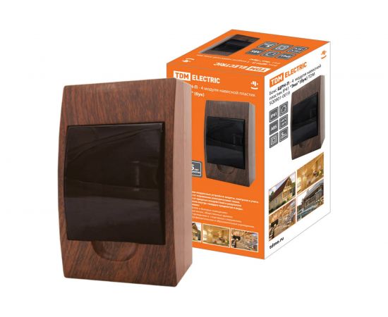 Бокс TDM ЩРН-П-4 модуля навесной пластик Эко бук SQ0901-0019 – изображение 2