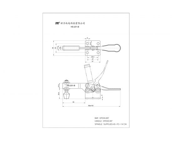 Механический зажим HS CLAMP HS-201-BSS – изображение 2