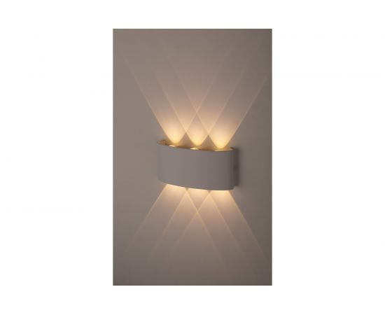 Светильник ЭРА WL12 WH декоративная подсветка светодиодная 6*1Вт IP 54 белый Б0034610 – изображение 3