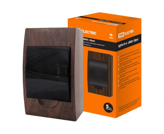 Бокс TDM ЩРН-П-4 модуля навесной пластик Эко бук SQ0901-0019 – изображение 3