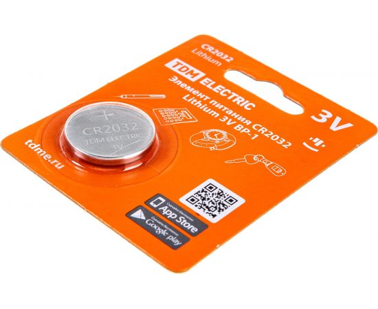 Элемент питания TDM CR2032 Lithium 3V BP-1 SQ1702-0099 – изображение 3