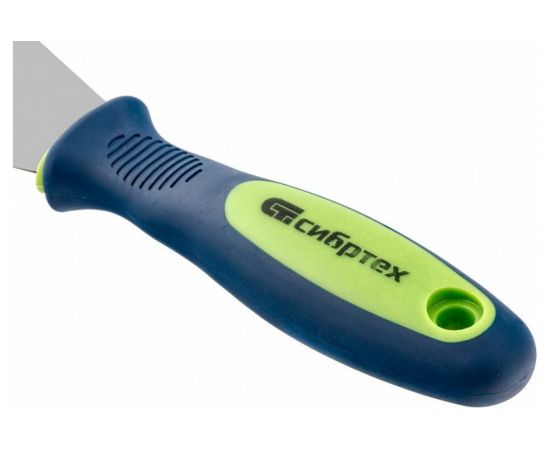 Шпательная лопатка из нержавеющей стали, 80 мм, 2-компонентная ручка СИБРТЕХ 85524 – изображение 3