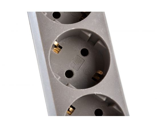 Сетевой фильтр ExeGate SP-6-1.8G 6 евро с заземлением, 1.8м, выключатель с подсветкой, серый 119388 – изображение 4