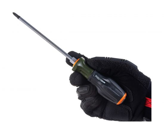 Крестовая отвертка Дело Техники усиленная, с трехкомпонентной рукояткой PH2×150 мм 742026 – изображение 5