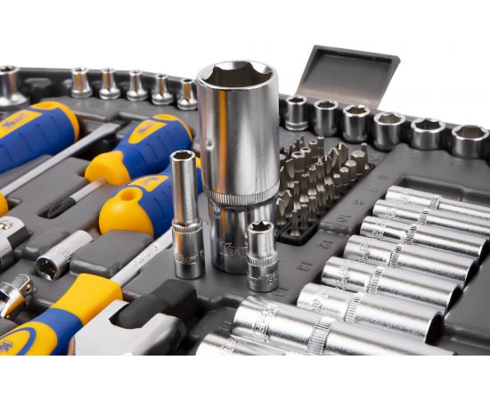 Набор инструментов KRAFT 1/2"" и 1/4"", 165 предметов KT 703019 – изображение 10