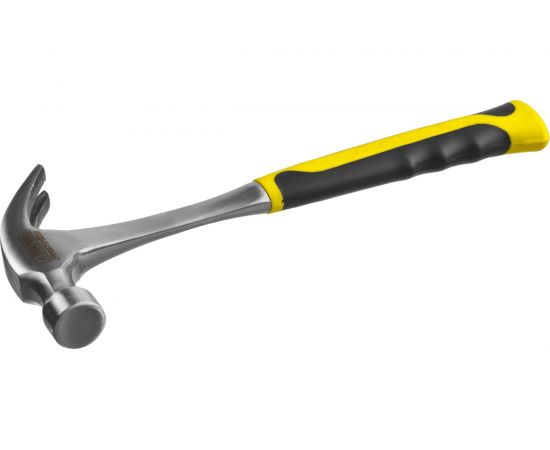 Цельнометаллический молоток-гвоздодер с двухкомпонентной рукояткой 450г Stayer PROFESSIONAL 2025-450 