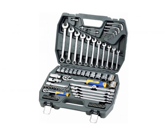 Набор инструмента 1/2 Dr и 1/4 Dr 77 предметов KRAFT KT 700304 