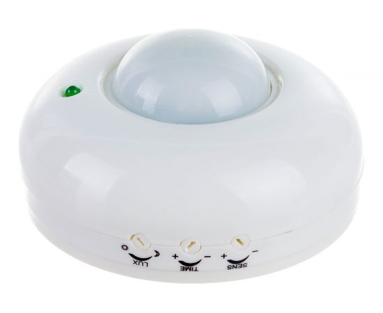 Датчик движения IN HOME инфракрасный ДД 020B 800Вт 360 гр.6м IP33 белый 4690612033860 