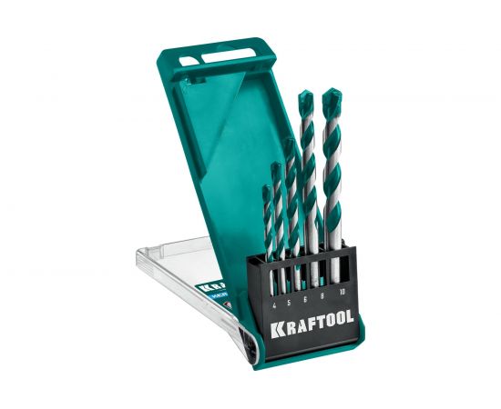 Набор сверл по керамограниту KRAFTOOL Keramo 5 шт, 4-5-6-8-10 мм 29175-H5 