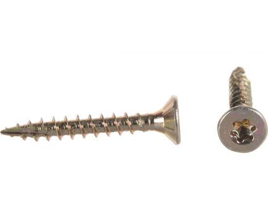 Шуруп Rusconnect CS 03525 с/нарез. д/дерева, потай, 3,5х25, 500 шт. Желтый цинк 313525 