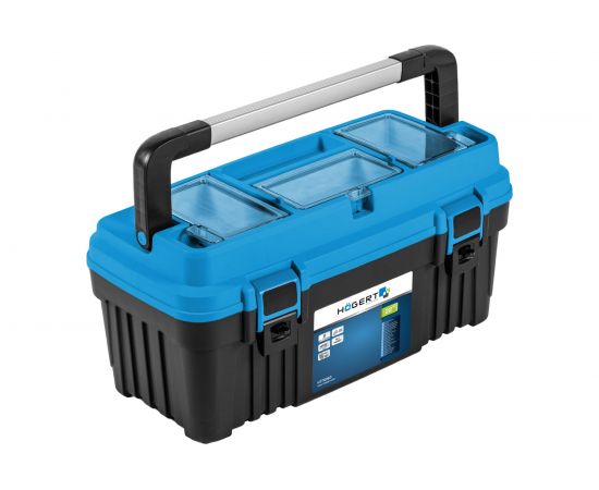 Пластиковый кейс для инструментов HOEGERT TECHNIK 22, съемный органайзер HT7G063 