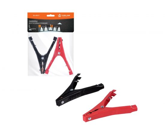Зажимы крокодилы для пусковых проводов AIRLINE L 2 шт. 400А, 14x10,5см SA-400-P 