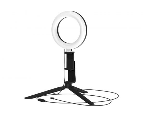 Кольцевой светодиодный светильник Gauss с комплектом креплений для установки телефона RL001 