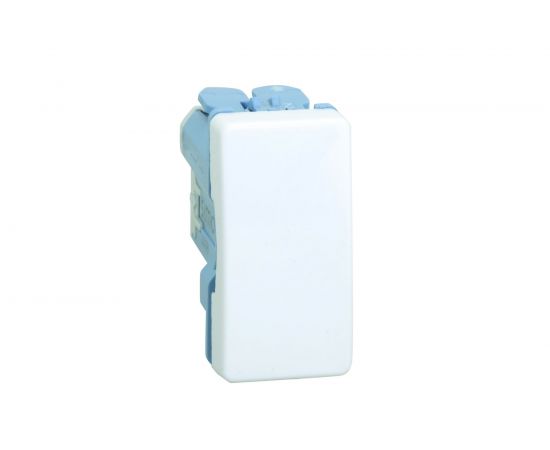 Одноклавишный проходной выключатель Simon 16А, 250В, узкий модуль, S27, белый 27211-64 