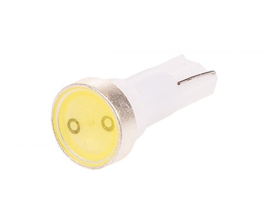 Автолампа диод SKYWAY T5, 12V, 1 SMD, блистер без цоколя, 1-контакт, белая, габарит, номер, салон S08201358 