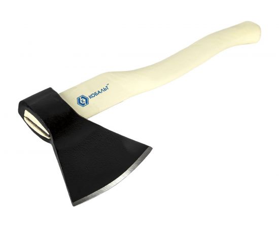 Плотницкий кованый топор КОБАЛЬТ МАСТЕР 1400 г, деревянное топорище 906-692 