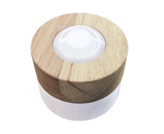 Светодиодный накладной светильник APEYRON деревянный корпус, 3В, 3000К, D80*60 мм 12-100 